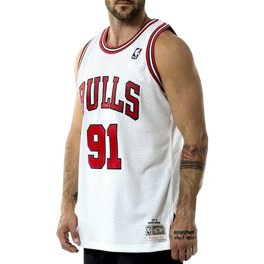 Mitchell & Ness Swingman Jersey Chicago Bulls 1997-98 Dennis Rodman White