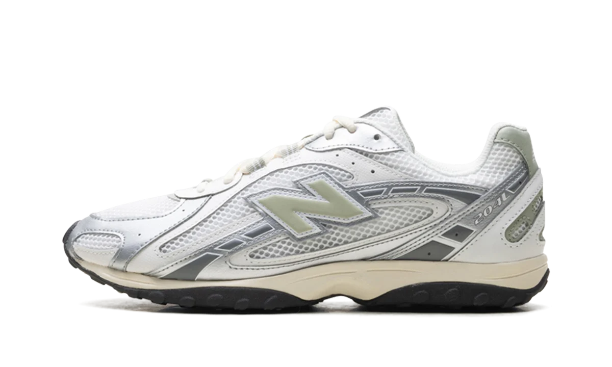 New Balance 204L Silver Metallic Sage Green