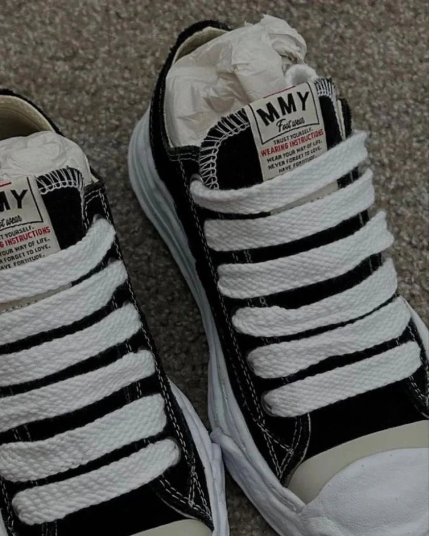 Maison Mihara Yasuhiro Peterson OG Sole Canvas Low Black