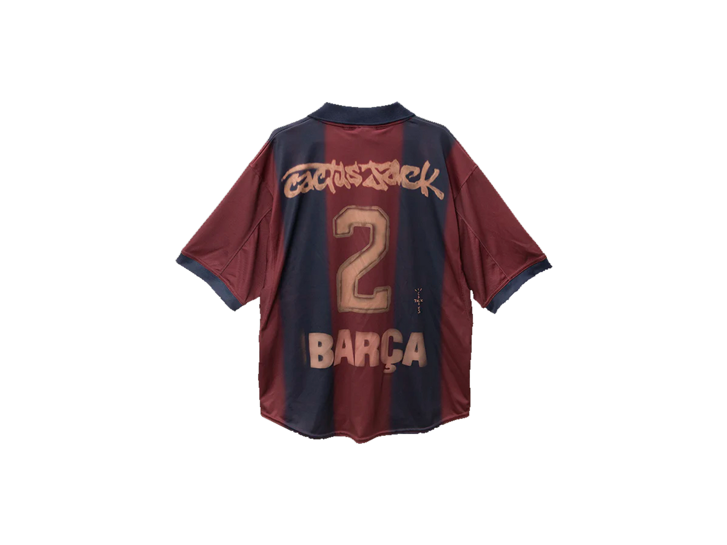 Travis Scott x Nike x FC Barcelona Retro 2000/01 Home Skeleton Jersey