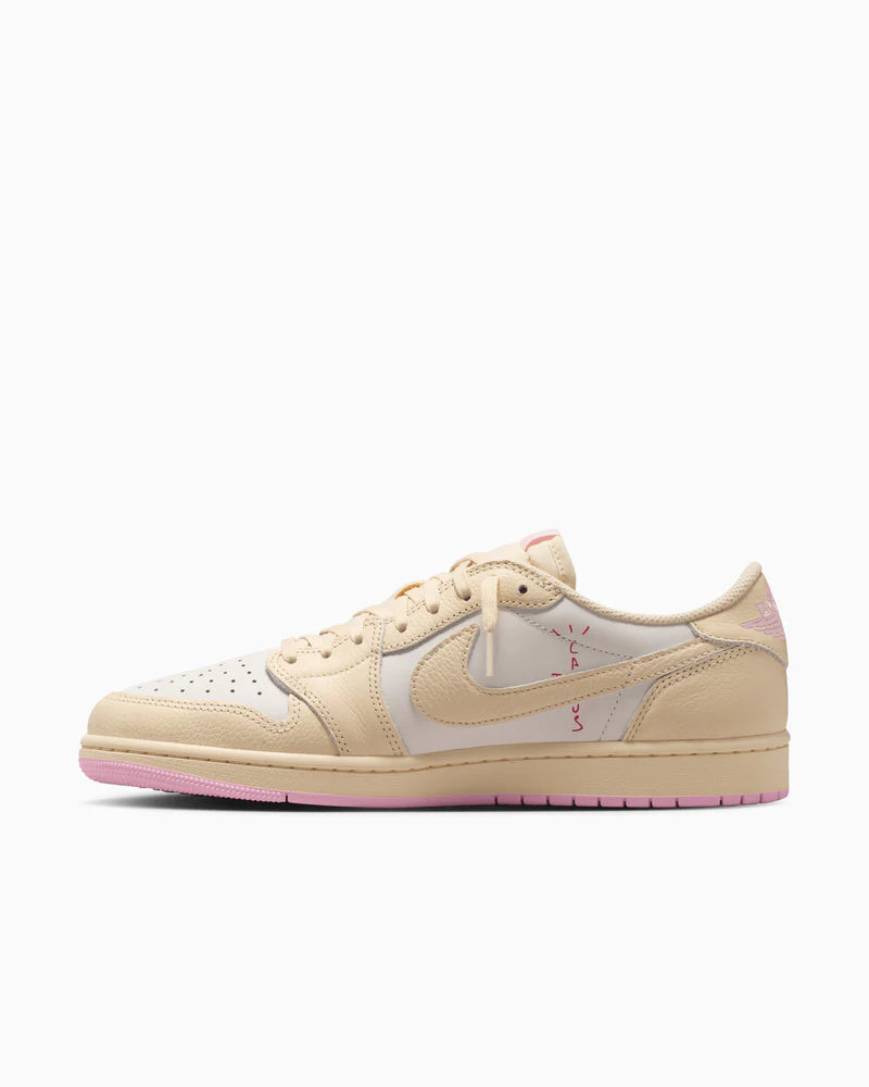 Air Jordan 1 Low x Travis Scott Muslin and Shy Pink