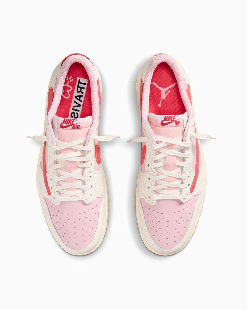 Air Jordan 1 Low x Travis Scott Shy Pink and Tropical Pink