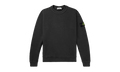 Sweat-shirt Stone Island en jersey de coton mélangé noir, orné d'un logo