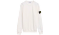 Stone Island Polaire Col Rond Teint En Pièce Blanc