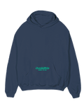 Sweat à capuche étoilé bleu marine