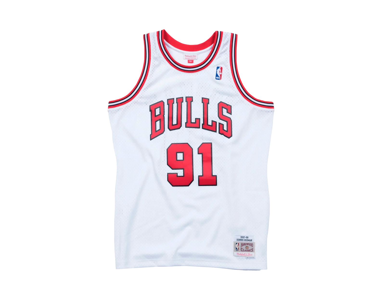 Mitchell & Ness Swingman Jersey Chicago Bulls 1997-98 Dennis Rodman White